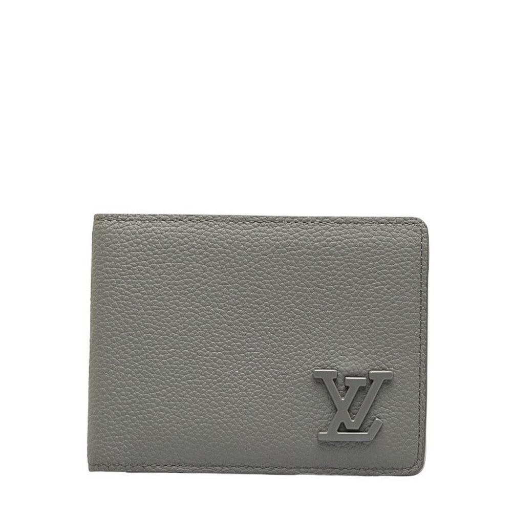 Louis Vuitton Aerogram Portefeuille Multiple Leather Card Case Gray